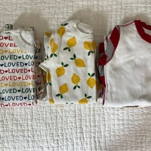 3 Pairs of Hanna Andersson Pajamas, Size 12